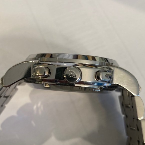 Aesop Automatic 9015G watch, blue gray dial, metal bracelet, see through back - Picture 7 of 12